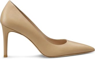 Stuart Weitzman Power 85 - Dames - Pumps - Beige - 38 EU - Schoenen