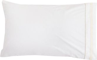 Melange Home Mélange Home Percale Classic Double Border Pillowcases