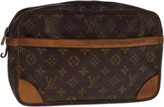Louis Vuitton Pre-owned Tela clutches - - Pre-owned - Donna - Marrone - ONE SIZE