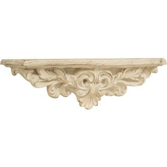 Biscottini International Biscottini - antique white finish wooden wall bridge L45XPR12,5XH14 cm made in italy