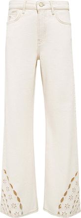 Mavi Weite Jeans MAVI Mavi Jeans Malibu, Damen, Gr. 25, L&auml;nge 32, beige, Obermaterial: 80% Baumwolle CO. 20% Baumwolle CO recyc.., Jeans Weite Jeans