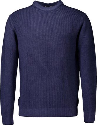 Gentiluomo Blauwe Ronde Hals Trui - Heren - Ronde hals truien - Blauw - M - Truien & Vesten
