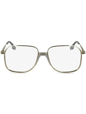 Victoria Beckham square-frame glasses - Gold