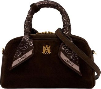 Amiri Handbags, female, Brown, Size: ONE SIZE Ma Bowling Bag