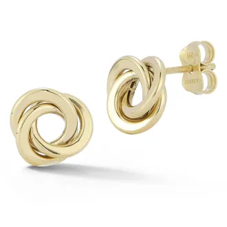 Ember Fine Jewelry 14K Gold Love Knot Studs