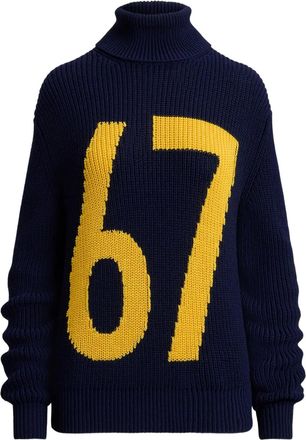 Ralph Lauren Collection Intarsia coltrui - Blauw