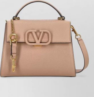 Valentino leather top handle shoulder bag