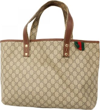 Gucci Brown Pvc Tote Bag (Pre-Owned)