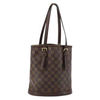 Louis Vuitton Pre-owned Shoulder Bags, female, Brown, Size: ONE SIZE Pre-owned Vintage Damier Ebene Shoulder Bag