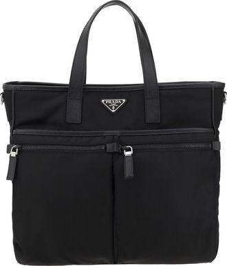 Prada Mens Tote Bag Re-Nylon Black Shoulder