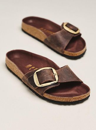 Birkenstock Madrid Big Buckle Nubuck Sandals