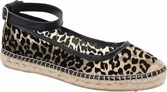 Free People Womens Mason Ballet Espadrille In Black Leopard