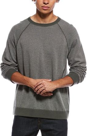 Vince Birdseye Raglan Wool & Cashmere-Blend Crewneck Pullover