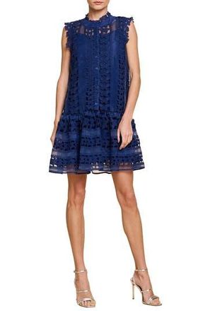 Ciebon Cara Butterfly Lace Shift Dress in Navy at Nordstrom Rack, Size Medium