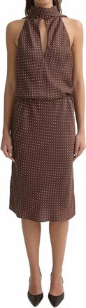 Poss&eacute; Phoebe Dress In Chocolate Vanilla Petite Polka Dot