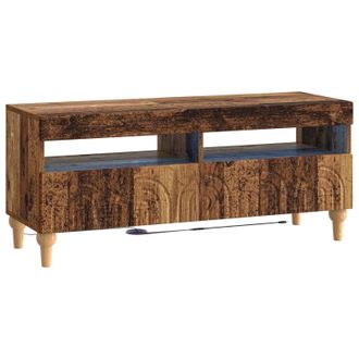 vidaXL Mueble De Tv Led Madera Envejecida Madera De Ingenier&iacute;a Vidaxl