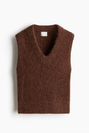 H&M Pullunder aus Alpaka-Mix - Dunkelbraun