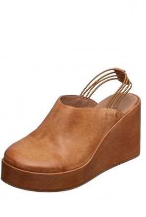 Antelope Womens Brooks Leather Mules In Brown