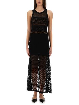 Moschino Mesh Dress With Logo