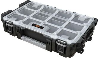 Keter Roc Pro Gear - Organizador De Herramientas Resistente, 55,88 Cm, Color Negro Y Gris - Keter