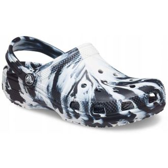 OEM Zueco Infantil Crocs Classic Marbled 207464 C11eu 2829 Negro Y Blanco