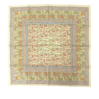 Herm&egrave;s Pre-owned Hermes Chasse En Inde Silk Scarf 90 Ladies B9M3HYUWXFKM8AGJ