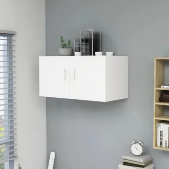vidaXL Vidaxl - Armario De Pared Madera Contrachapada Blanco 80x39x40 Cm