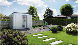 BIOHORT Caseta metalica Biohort jardin avantgarde eco A1 color plata