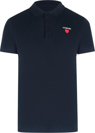 Love Moschino Herenpolo met korte mouwen (Marineblauw)