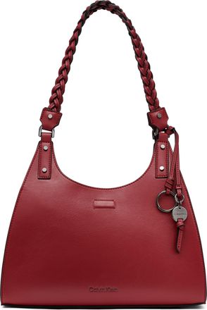Calvin Klein womens Shelly Novelty Satchel, Cranberry, One size