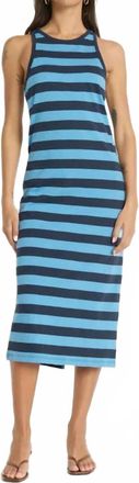 Nation Ltd Dani Tank Midi Dress In Rugby Stripe