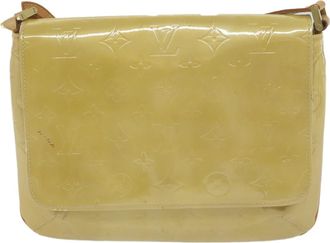 Louis Vuitton Thompson Street Monogram Vernis Beige Patent_Leather Handbag (Pre-Owned)