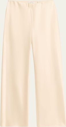 Vince Fluid Bias-Cut Crushed Satin Pants