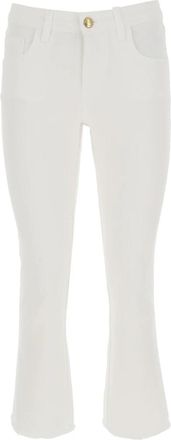 Fay Flared Jeans - Dames - Flared Jeans - Wit - W29 - Katoen - Jeans