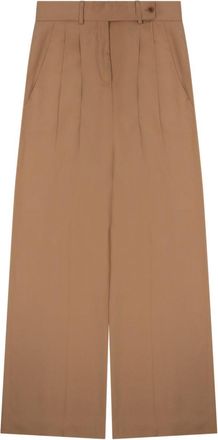 Alberta Ferretti Wide-Leg Tailored Pants With High Waist