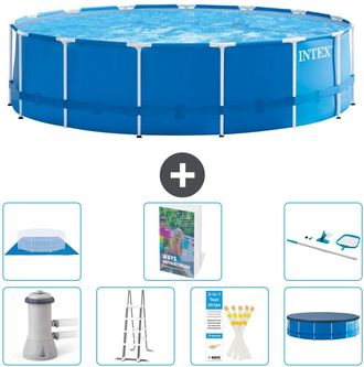 Intex Piscina Con Estructura Redonda - 457x122 Cm - 8-piezas S573