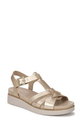 Life Stride Grandiose Platform Wedge Sandal in Gold at Nordstrom, Size 6.5