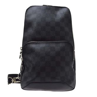 Louis Vuitton Avenue Sling Damier Graphite Black Canvas Handbag (Pre-Owned)