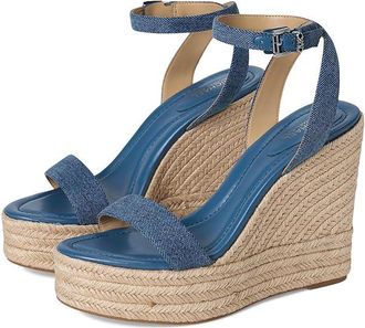 Michael Kors Leighton Wedge Womens Shoes Union Wash : 10 M, Leather