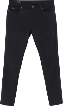 Emporio Armani Pantaloni con placca logo - Nero