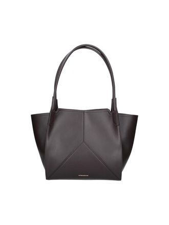 Victoria Beckham Structured Geometric Magnetic Snap Tote Bag