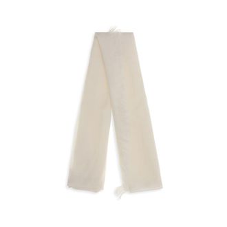 Brunello Cucinelli Womens White Cashmere Foulard Accessory