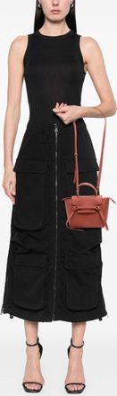 Celine Pre-owned Womens Pico Belt Top Handle Bag - Bronze Leather - One Size