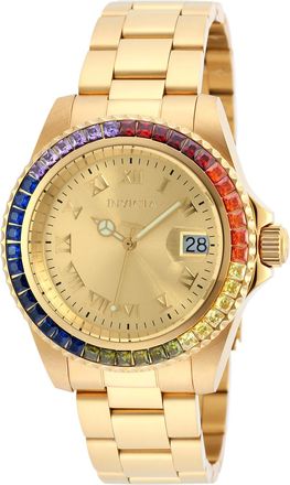 Invicta Angel Gold Dial Gold-plated Ladies Watch 20022