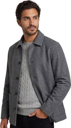 Profuomo Overshirt Profuomo antraciet wol gem&ecirc;leerd slim fit