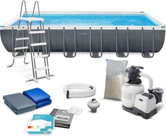 OEM Piscina De Jard&iacute;n Con Estructura 732 X 366 X 132 Cm 10 En 1 Intex 26364