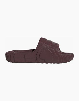 adidas Womens Adilette 22 Textured Slides - Brown - Size: 6