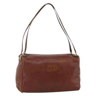 Dior Pre-owned Shoulder Bags, female, Brown, Size: ONE SIZE Pre-owned Vintage Shoulder Bag