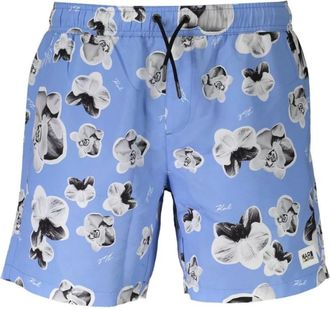 Karl Lagerfeld Medium Zwemboxer - Heren - Strandmode - Blauw - M - Polyester - Badmode