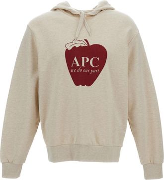 A.P.C. Beige Hood Sweatshirt